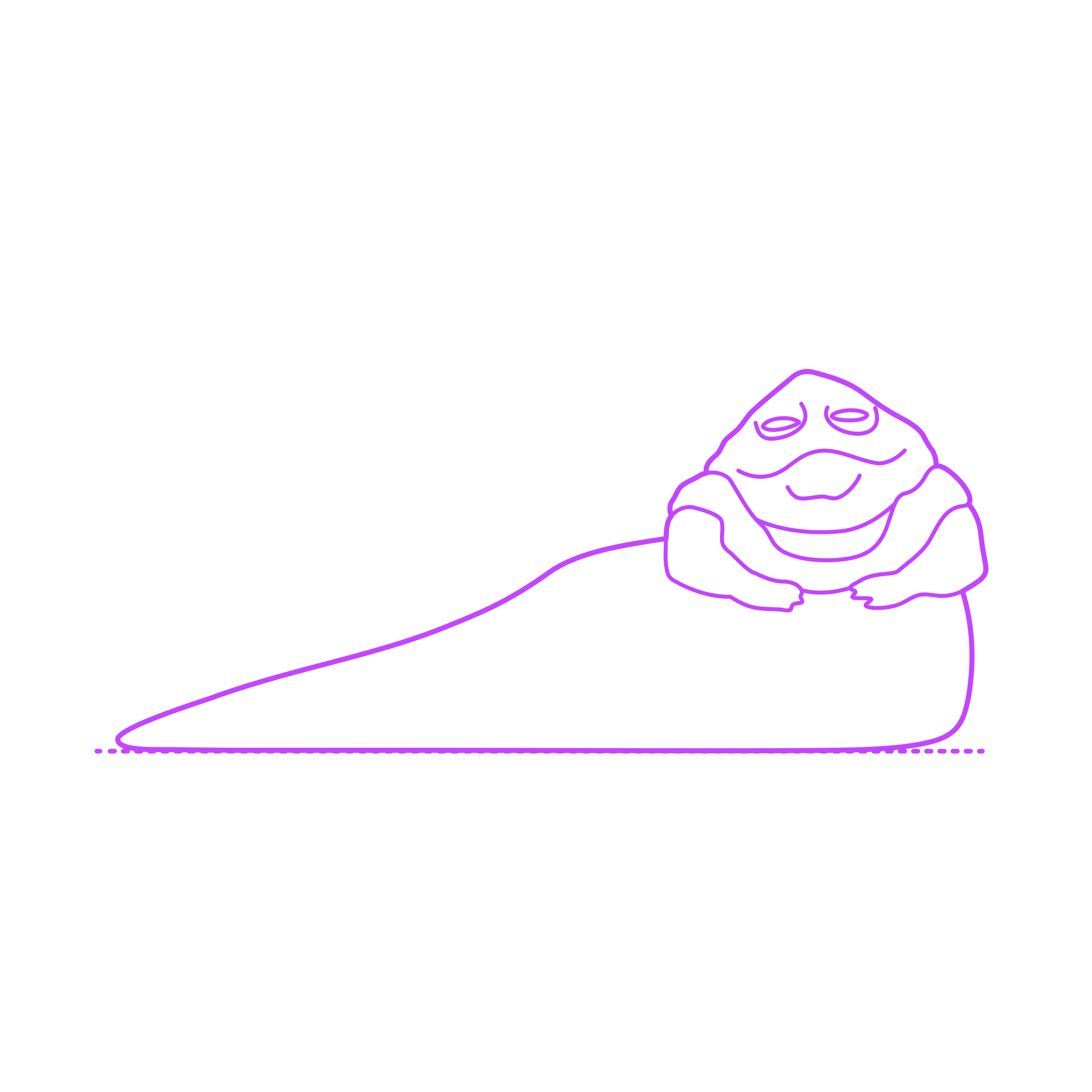Pop Culture Star Wars Jabba The Hutt Outline Icon Svg Set Free Vectors